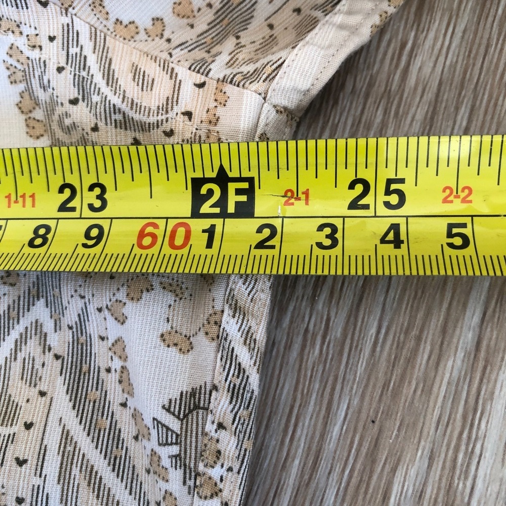 Banana Republic‎ Men's Button Front Paisley Business Casual Cotton Shirt Sz L - Picture 10 of 13